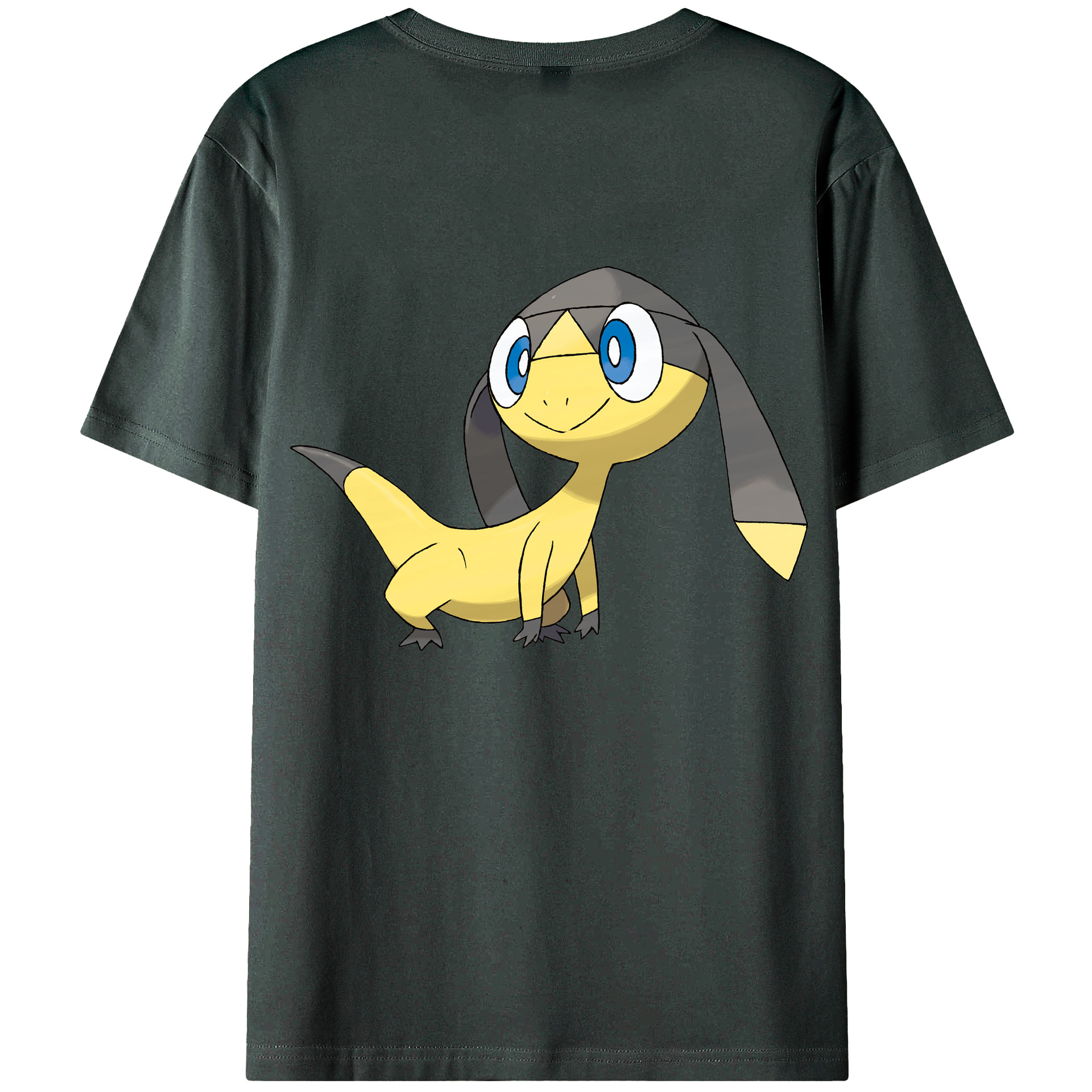 （画像用） ポケットモンスター Pokémon 綿100％ メンズ半袖Tシャツ（バックプリント） 通気性